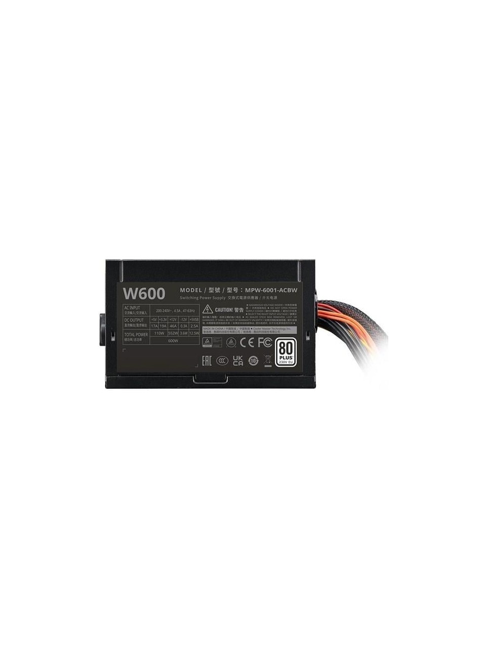 COOLERMASTER CM Elite NEX 600W 80+ Aktif PFC 120mm Fanlı PSU-50264