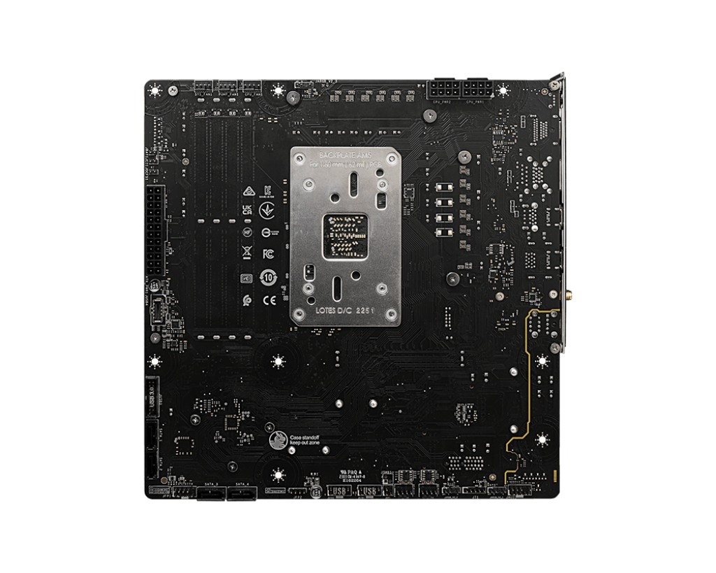 MSI MSI MB B650M PROJECT ZERO AM5 DDR5 7600MHZ(OC) HDMI DP M.2 USB3.2 2.5G LAN WI-FI 6E mATX-35382