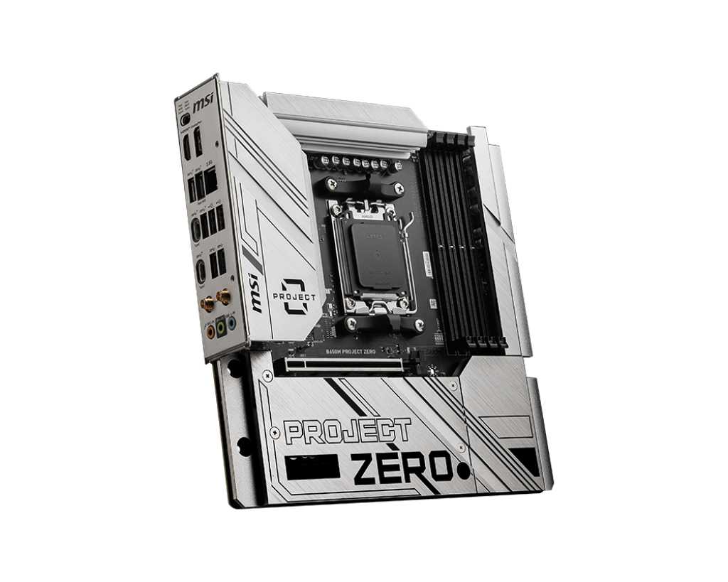 MSI MSI MB B650M PROJECT ZERO AM5 DDR5 7600MHZ(OC) HDMI DP M.2 USB3.2 2.5G LAN WI-FI 6E mATX-35384