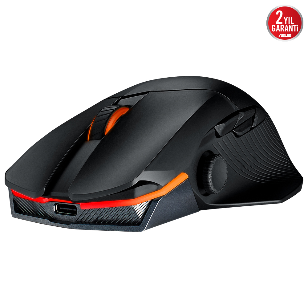 ASUS  ROG CHAKRAM X RGB YAN JOYSTICK ÜÇ MODLU BAĞLANTI KABLOLU/2.4GHZ/BLUETOOTH 36000 DPI PROGRAMLANABİLİR 11 TUŞ SENSÖR VİDASIZ MANY