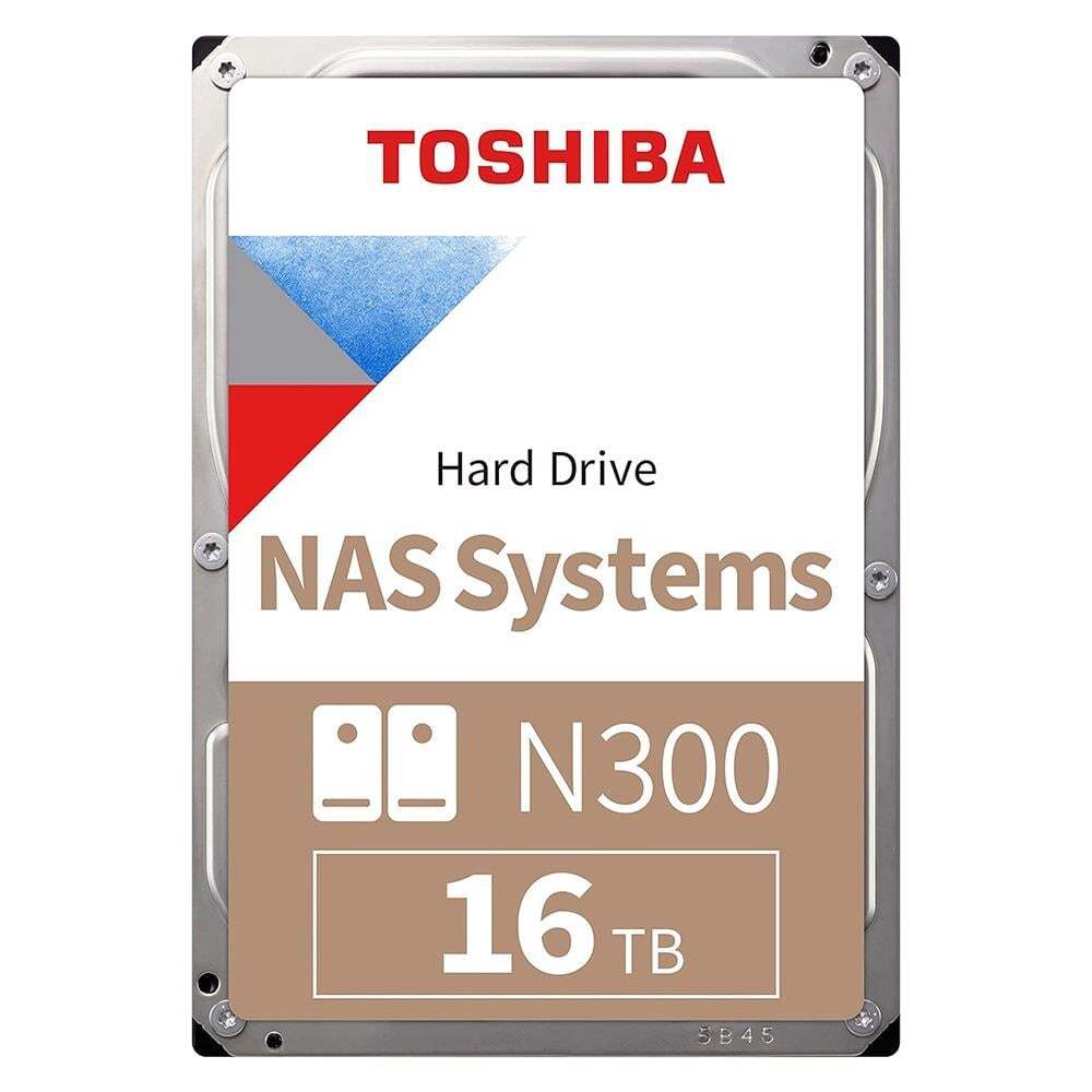 TOSHIBA TOSHIBA N300 16 TB N300 7200RPM SATA3  512MB 7/24  1-8  Yuvalı Nas için
