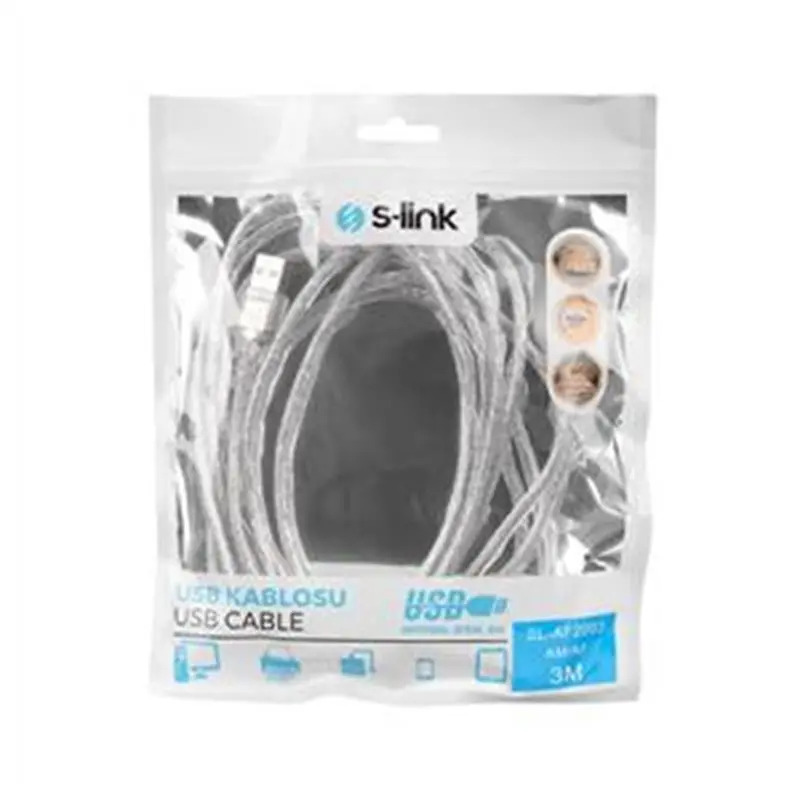 SLINK S-LINK SL�AF2003 USB 2.0 3MT �EFFAF UZATMA KABLOSU 