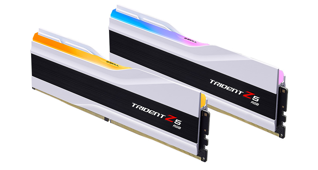 GSKILL GSKILL Trident Z5 RGB Beyaz DDR5-6400Mhz CL32 32GB (2x16GB) DUAL (32-39-39-102) 1.4V-58763