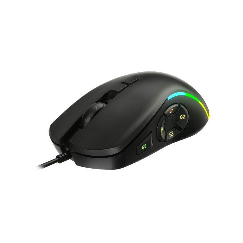LECOO LENOVO LECOO MS140 KABLOLU RGB LED 6400DPI 10T MAKRO OYUNCU MOUSE SİYAH-51005
