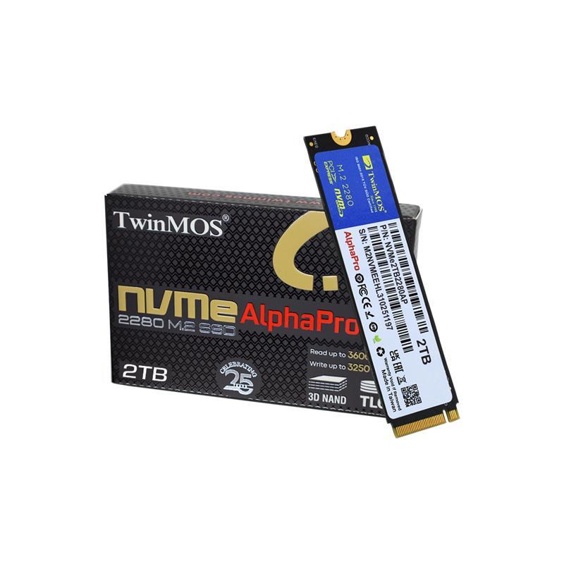 TWINMOS 2 TB TWINMOS M.2 PCIE NVME 3600/3250 NVME2TB2280AP -32777