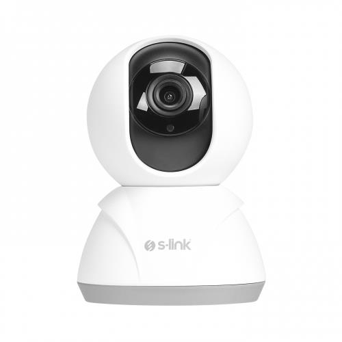 S-LINK S-LINK SL-IND02, Ev/Bebek Güvenlik Kamerası, WiFi, 3Mpix, 3.6mm Lens, 10m. Gece Görüşü, Hareket algılama, İki Yönlü Ses, Micro S