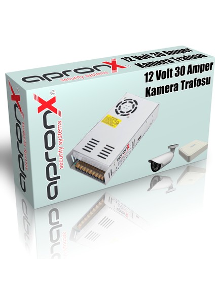APRONX APRONX APX-1230A 12V 30AH METAL KAMERA ADAPTÖRÜ