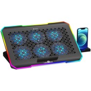 GAMEBOOSTER GameBooster GB-NS61 Storm 17'' Fan/RGB Kontrollü 2xUSB Portlu Notebook Soğutucu-66309