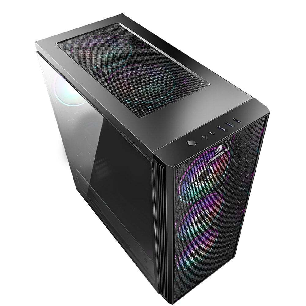 GAMEBOOSTER  gb-x51 usb 3.0 mesh 6xrgb fanlı kasa (psu yok)-62738