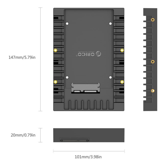 HPE Orico Server 3.5” den 2.5” Çevirici Kızak-47348