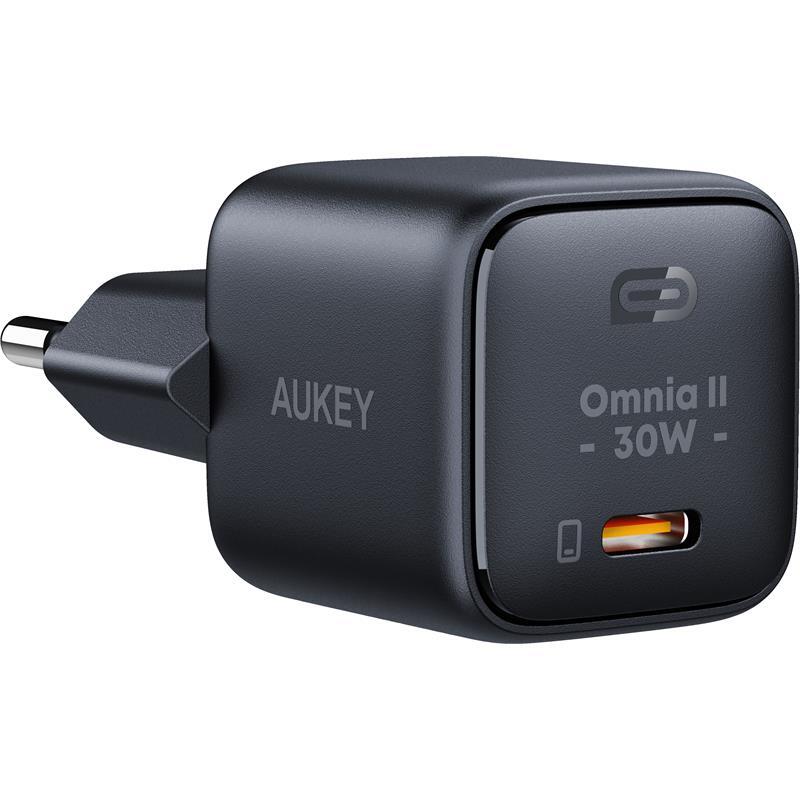 AUKEY AUKEY PA-B1L-BK 30W OMNİA II MİNİ GAN TYPE-C PD ŞARJ ADAPTÖRÜ 