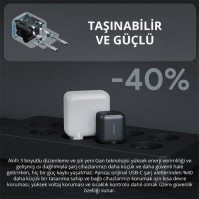 AUKEY AUKEY PA-B1L-BK 30W OMNİA II MİNİ GAN TYPE-C PD ŞARJ ADAPTÖRÜ -65719