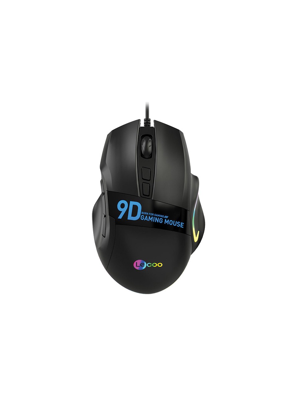 LECOO LENOVO LECOO MS130 KABLOLU RGB LED AYDINLATMALI 7200DPI MAKRO OYUNCU MOUSE SİYAH