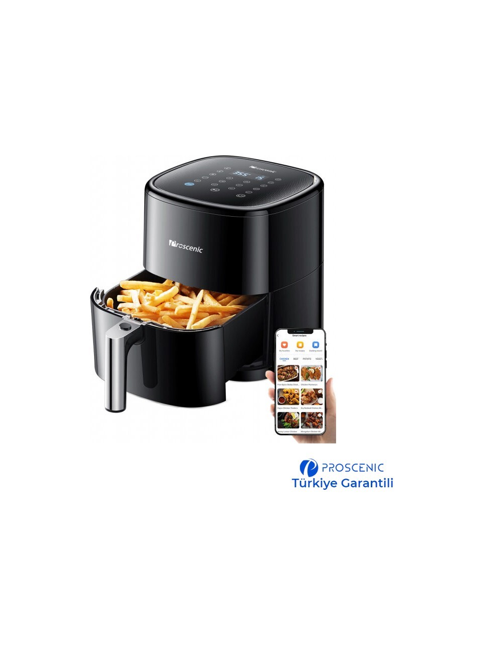 PROSCENIC PROSCENİC T22 AİR FRYER 5L YAĞSIZ FRİTÖZ