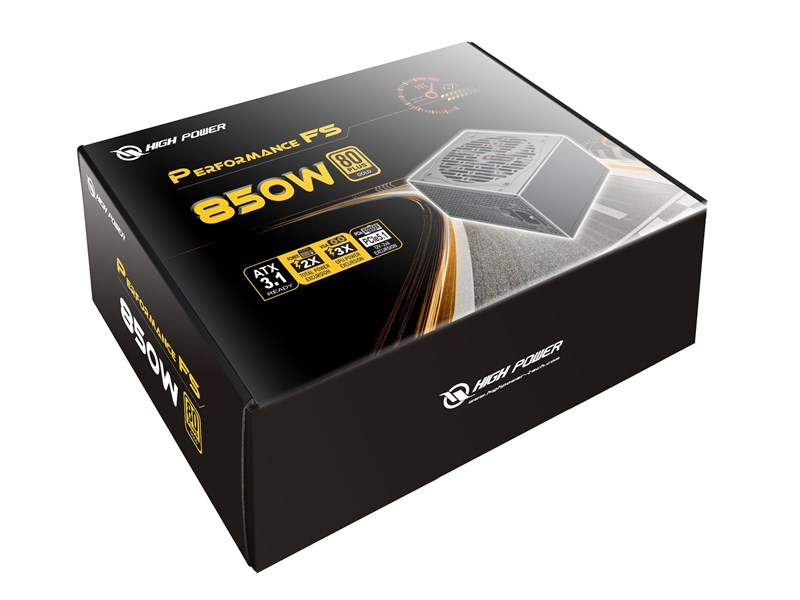 HIGHPOWER High Power 850W 80+ Gold PCIE5.1 (Performance)-48528