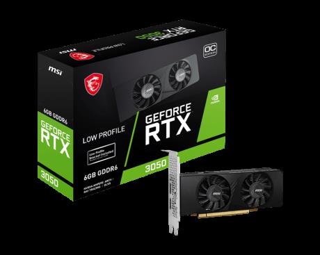 MSI MSI 6GB GEFORCE RTX 3050 LP 6G OC GDDR6 96Bit PCIE 4.0 2xHDMI DP