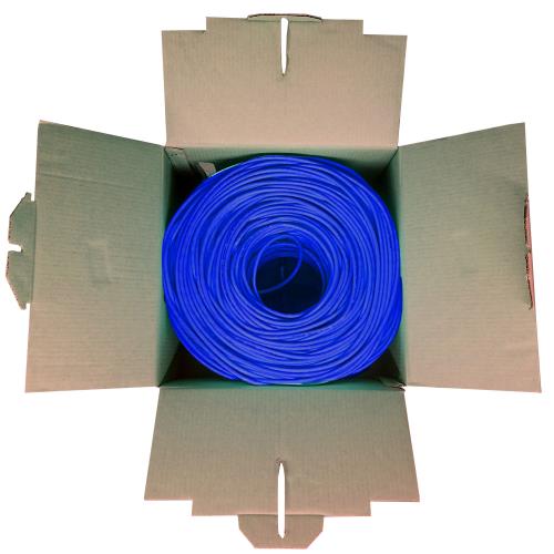 POWERGATE POWERGATE CAT6-BOX-BL, 23AWG 0,57mm, UTP, CAT6 Kablo, 305m, Mavi-33740