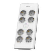 PHILIPS PHILIPS SPN7080WA/62, 8 Soket, Akım Korumalı Priz, 2Mt Kablo, (Beyaz)-71330