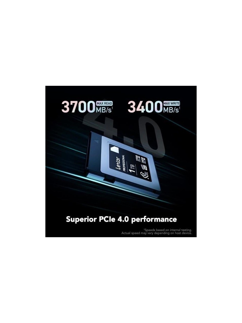 BIGBOY LEXAR 1TB LCXEXDM001T-RNENG PROFESSIONAL CFEXPRESS DIMOND SERIES 4.0 TYPE-B CARD UP TO 3700MB/S READ 3400MB/S WRITE. VPG 400-57298