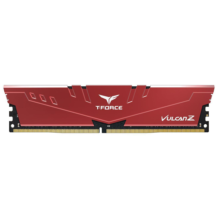 TEAM Team T-Force Vulcan Z Red 8GB (1x8GB) 3200MHz CL16 DDR4 Gaming Ram (TLZRD48G3200HC16F01)