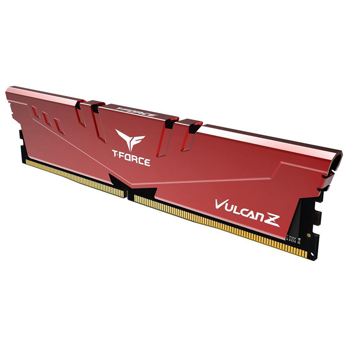 TEAM Team T-Force Vulcan Z Red 8GB (1x8GB) 3200MHz CL16 DDR4 Gaming Ram (TLZRD48G3200HC16F01)-28035