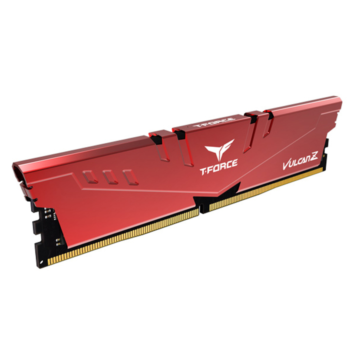 TEAM Team T-Force Vulcan Z Red 8GB (1x8GB) 3200MHz CL16 DDR4 Gaming Ram (TLZRD48G3200HC16F01)-28036