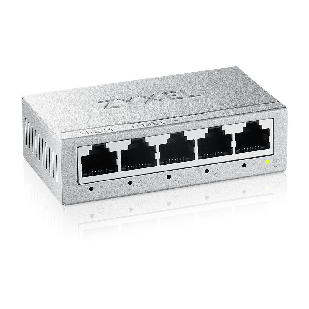 ZYXEL Zyxel GS-105B V5 5-Port 10/100/1000 GIGABIT ETHERNET METAL KASA MINI DESKTOP SWITCH-61059