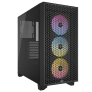 CORSAIR CORSAIR CASE - CC-9011255-EU iCUE 3000D RGB Temperli Cam Mid-Tower, Siyah