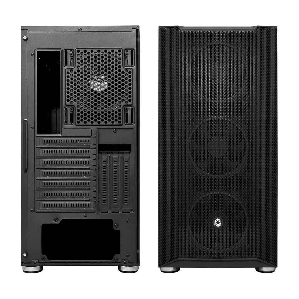 FRISBY Frisby 650W 80+ 4x12cm Dual RGB Fan Mesh ATX Gaming Kasa [FC-9405G] (BLK)