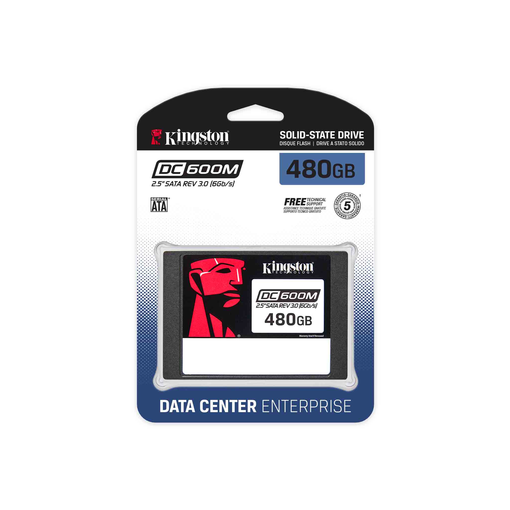 KINGSTON KNGS 480GB DC600M SSD 2.5" SEDC600M/480G