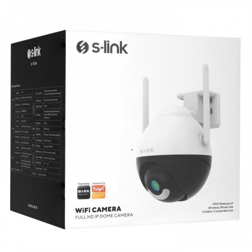 S-LINK  S-LINK SL-PTZ04, AkÄ±llÄ± GÃ¼venlik KamerasÄ±, WiFi, 4Mpix, 3.6mm Lens, 25m. Gece GÃ¶rÃ¼ÅŸÃ¼, Hareket algÄ±lama, Ä°ki YÃ¶nlÃ¼ S-52797