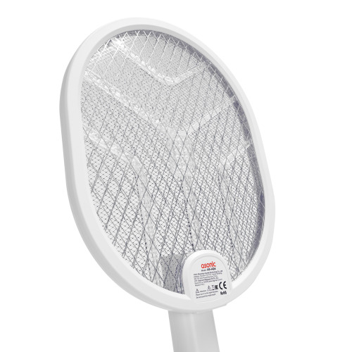 ASONIC ASONIC AS-A26, Beyaz, 3000V, Raket Tipi, UV Mor Işıklı, 1200mAh, Bataryalı, Şarj Edilebilir, Katlanabilir, Sinek Öldürücü-61263