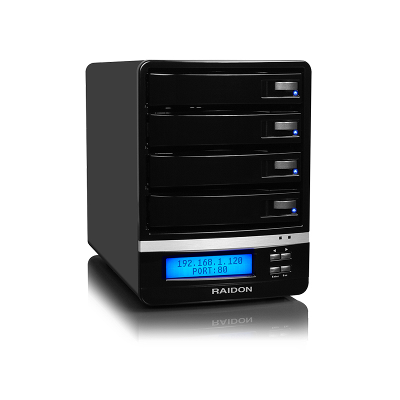 RAIDON RAIDON ShareTANK SATA III 4 Yuvalı NAS 1 Gb Ethernet Depolama Ünitesi
