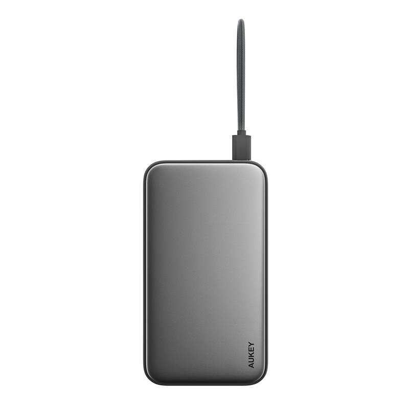 AUKEY AUKEY PB-Y48-GY 100W 20000 MAH PD DAHİLİ TYPE-C KABLOLU POWERBANK -56163