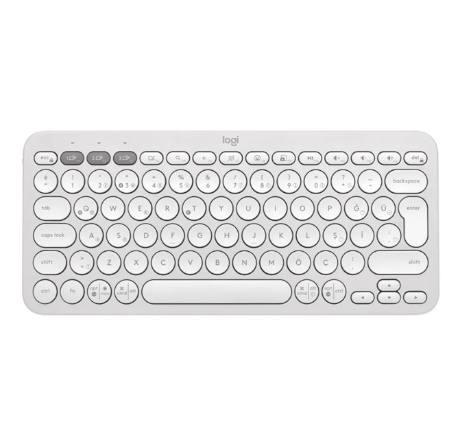 LOGITECH Logitech Pebble Keys 2 K380s BT Klavye Beyaz
