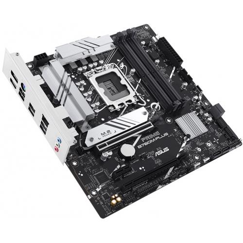 ASUS ASUS PRIME B760M-PLUS, 4xDDR5, 2x M.2, HDMI, DP, Type-C, 12-13-14.Nesil, LGA1700 Soket, Anakart-33742