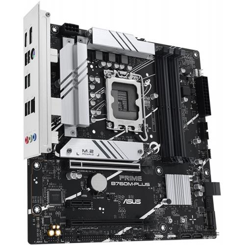 ASUS ASUS PRIME B760M-PLUS, 4xDDR5, 2x M.2, HDMI, DP, Type-C, 12-13-14.Nesil, LGA1700 Soket, Anakart-33743
