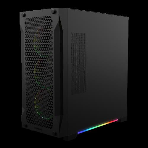 GAMDıAS GAMDIAS ATHENA P1, 750W, Tempered Glass, Mesh, Black Edition, ARGB, 80+ Bronze, ATX, GAMING KASA-36051