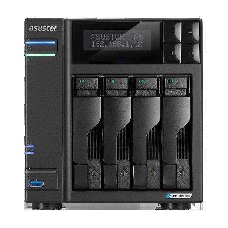 ASUSTOR ASUSTOR AS6704T 4 SLOT TOWER NAS CELERON 2GHz QUAD 4GB DDR4 2x2.5GBE