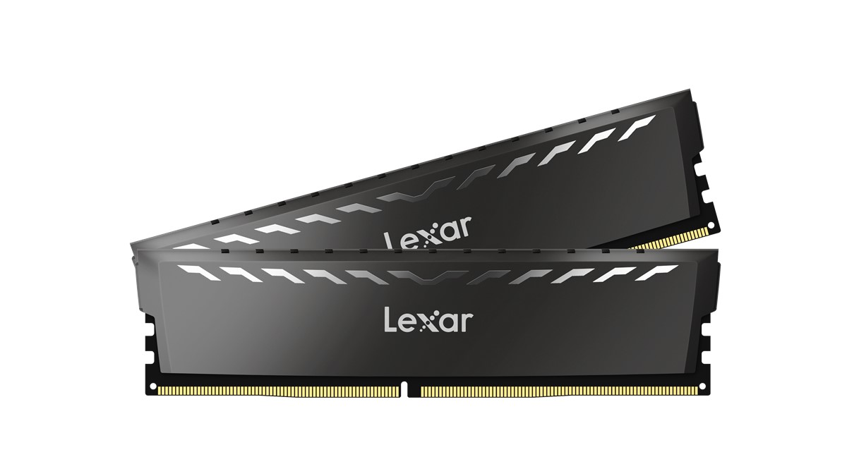 LEXAR LEXAR THOR RAM DT GAMING DDR4 UDIMM 16GB KIT (2x8GB) 3200 XMP MEMORY WITH HEATSINK DARK GREY COLOR DUAL PACK LD4BU008G-R3200GDXG-50161