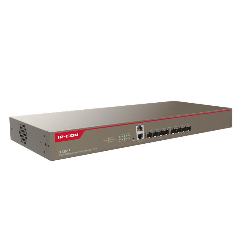 IP-COM IP-COM X5308F 8 PORT 10GB SFP+ 1X CONSOLE PORT CLOUD YÖNETİLEBİLİR L3 RACKMOUNT SWITCH -43305