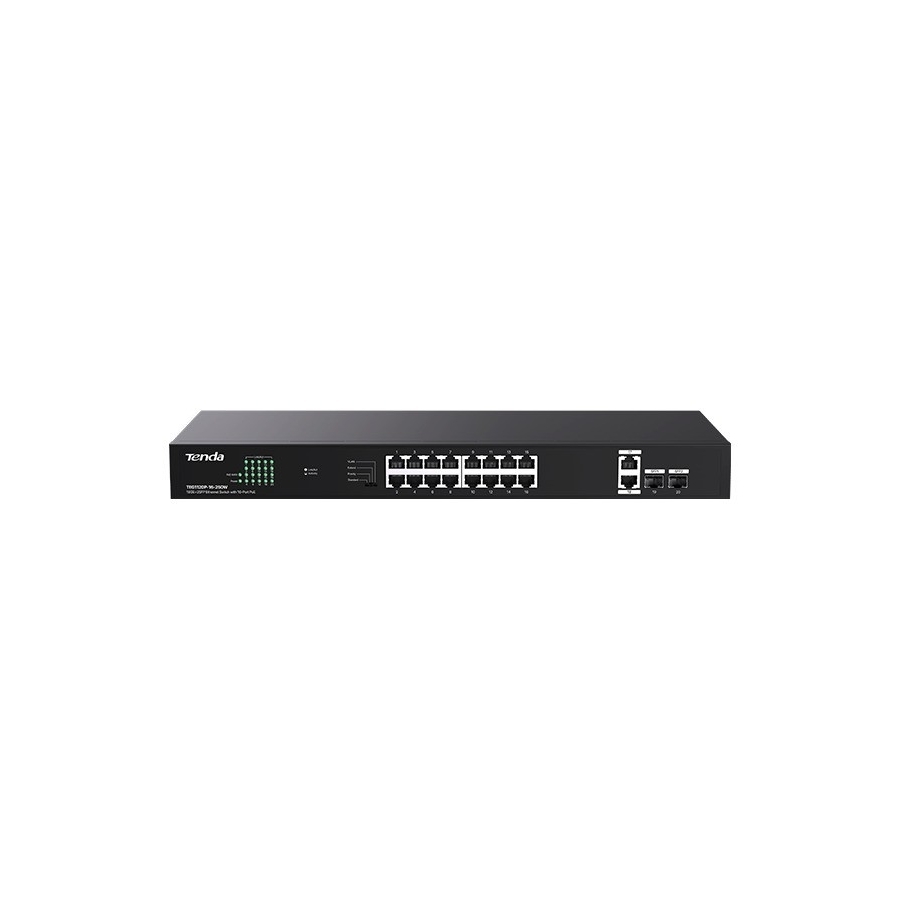 TENDA TEG1120P-16-250W 18GE+2SFP Ethernet Switch 16-Port PoE