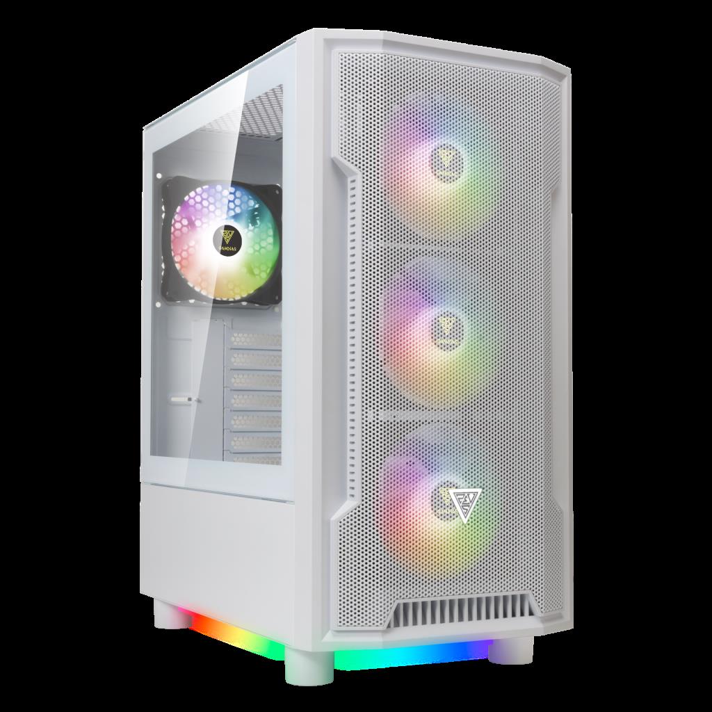 GAMDıAS GAMDIAS ATHENA M6 Lite WH, 850W, Tempered Glass, Mesh, ARGB, 80+ Bronze, ATX, White Edition, GAMING KASA