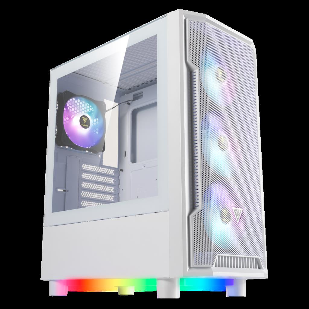 GAMDıAS GAMDIAS ATHENA M6 Lite WH, 850W, Tempered Glass, Mesh, ARGB, 80+ Bronze, ATX, White Edition, GAMING KASA-50260