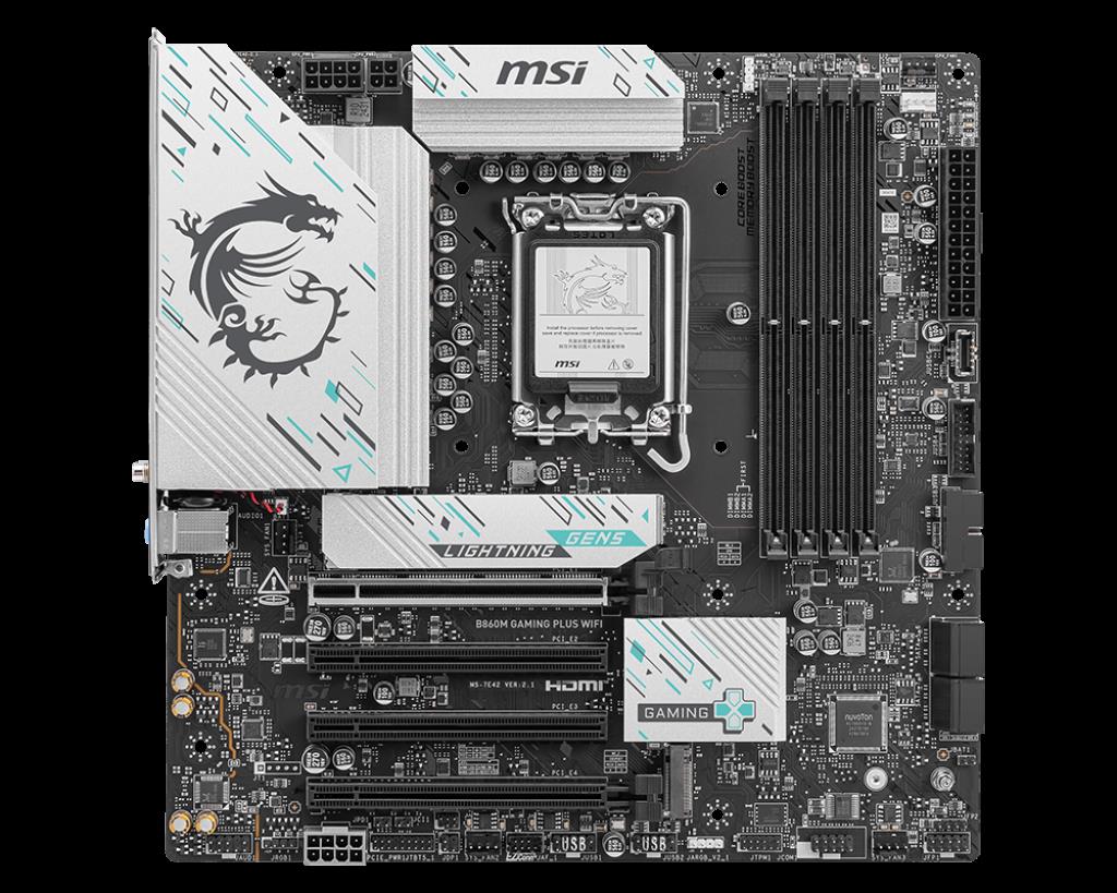 MSI MSI B860M GAMING PLUS WIFI SOKET 1851 DDR5 8600MHZ(OC) 3xM.2 1x TB4 HDMI DISPLAY 5G LAN WIFI 7 mATX-54408