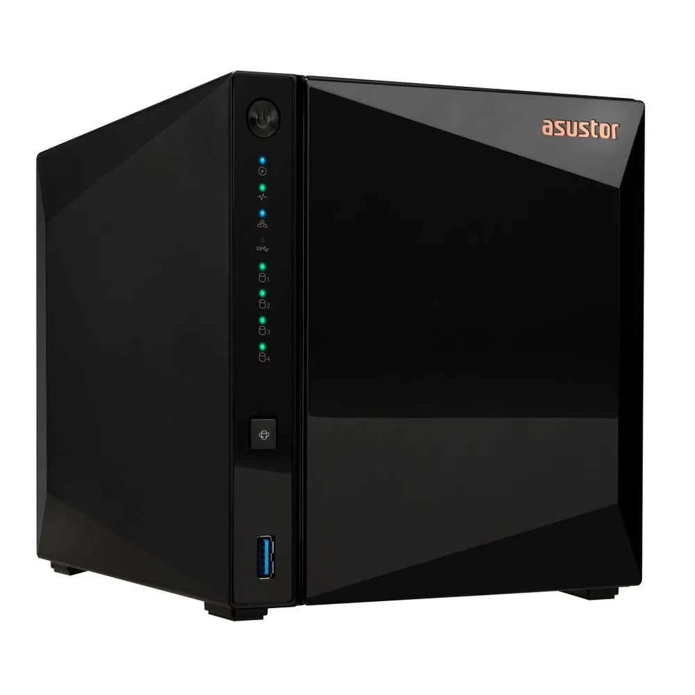 ASUSTOR ASUSTOR AS3304T V2 REALTEK RTD1619B 4 YUVALI 4X22TB DESTEĞİ 2GB DDR4 2.5GbE x1 USB 3.2 x3