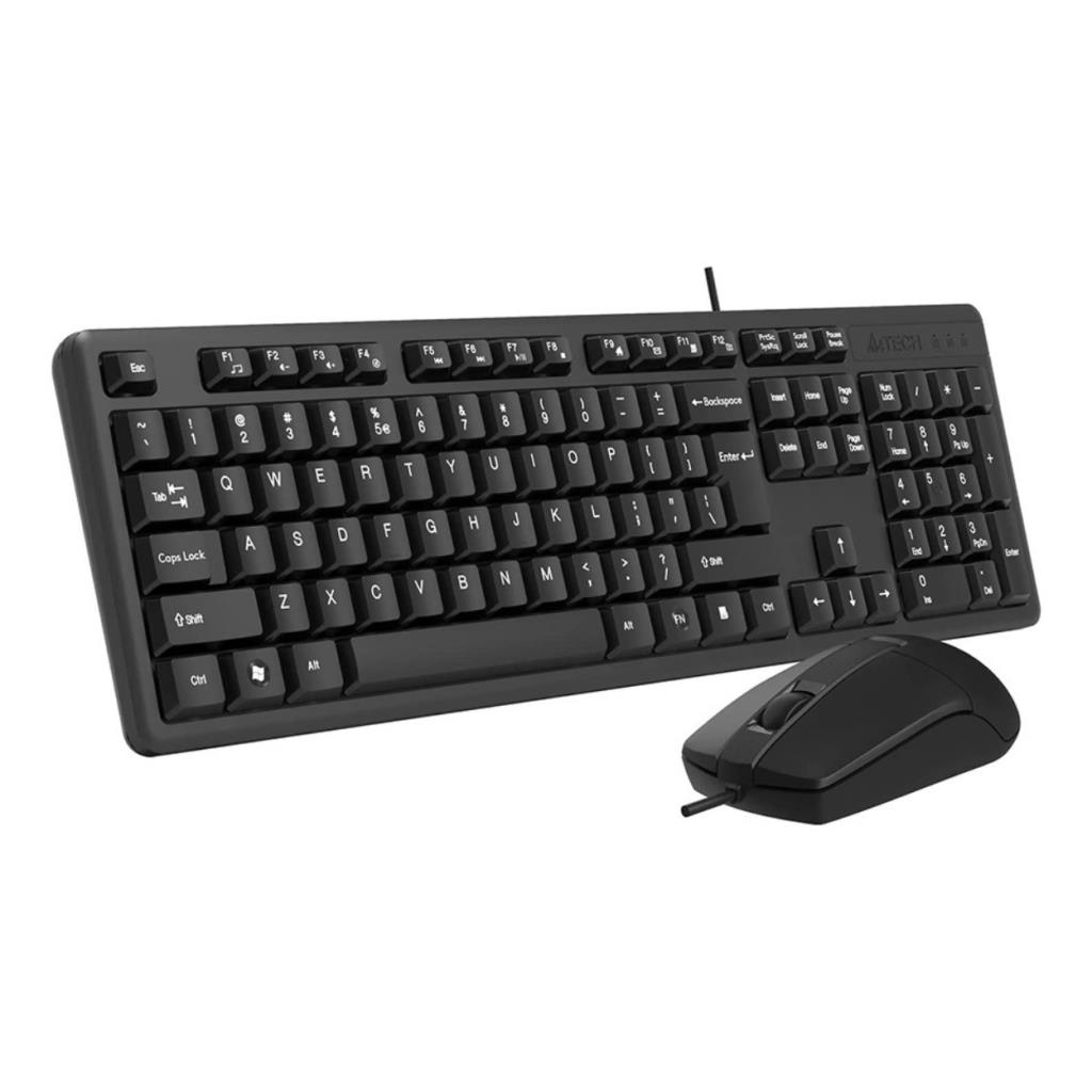 A4-TECH A4 TECH KR-3330, Siyah, USB Kablolu, Türkçe Q, Multimedya, Klavye Mouse Set-35142