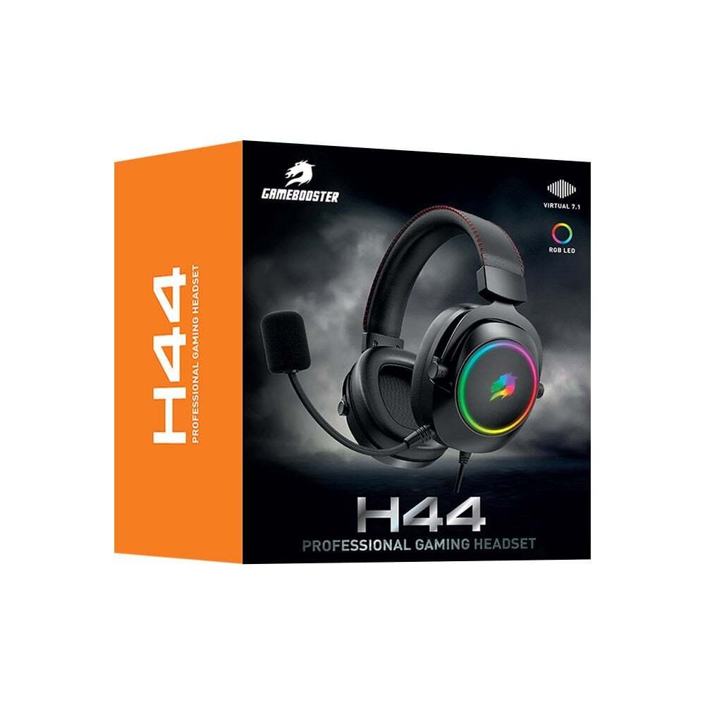 GAMEBOOSTER GameBooster H44  RGB USB7.1 Siyah Profesyonel Oyuncu Kulaklığı-62733