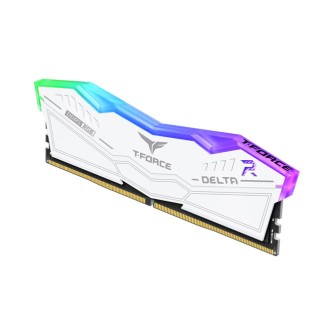 TEAM Team T-Force DELTA RGB White 32GB(2x16GB) 6400Mhz DDR5 Gaming Ram CL40 (FF4D532G6400HC40BDC01)-69444