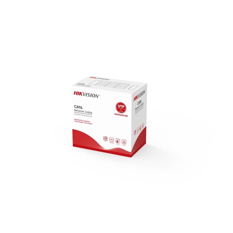 HIKVISION Hikvision DS-1LN6OUSPE CAT6 U/UTP Bakır Kablo, 305 metre